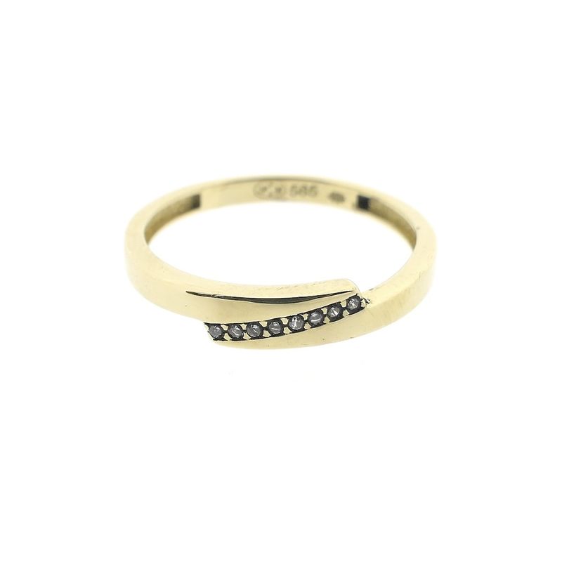 Image 2 of Vintage gold ring with zirconia