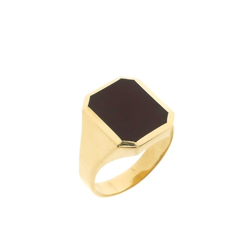 Image 1 of Gold signet ring with carnelian | Men