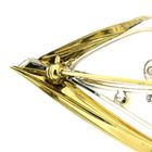 Image 7 of Two-tone gold fantasy brooch with pearl and diamond; 0.03 ct.