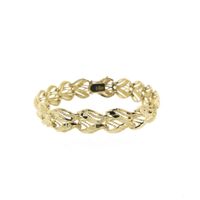 Gold fantasy link bracelet | 18.5 cm