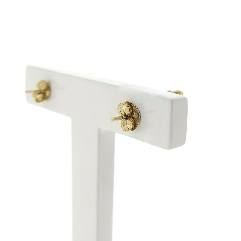 Image 8 of 9 carat solitaire stud earrings with zirconia