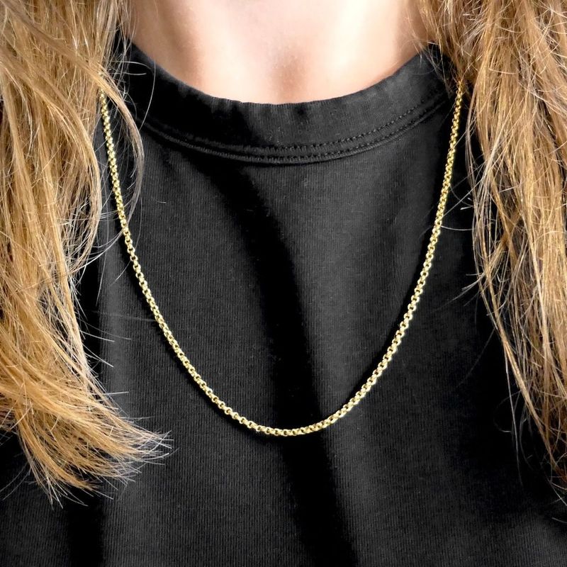 Afbeelding 6 van Gouden jasseron schakelketting