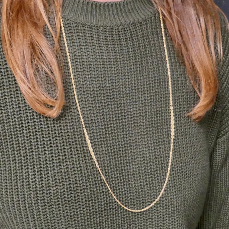 Image 8 of Twisted Link Chain; 14 Karat; 81.5 cm