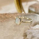 Image 2 of Gold ring with precious opal