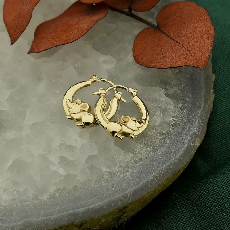 Image 2 of 8-karat mouse earrings | Ø 14 mm
