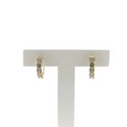Image 1 of Gold stud earrings with diamonds; 1.00 ct.
