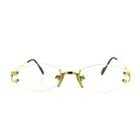 Image 1 of Vintage Cartier glasses with clear glass; Vermeil; 18-130