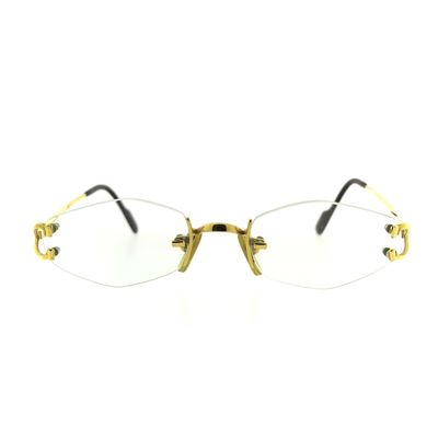 Image 1 of Vintage Cartier glasses with clear glass; Vermeil; 18-130