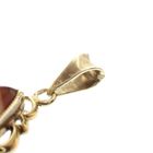 Image 3 of Vintage/antique gold pendant with carnelian bandagate