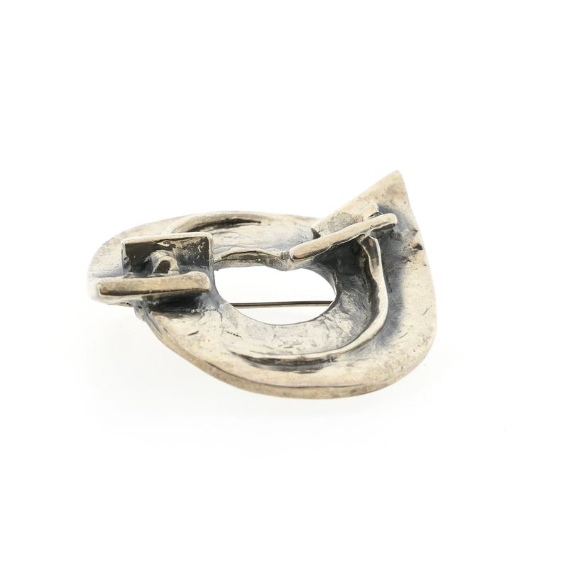 Image 3 of Silver Abstract Brooch/Pendant