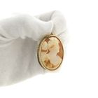 Image 14 of Antique gold brooch/pendant with cameo