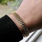 Image 6 of 18K Gold fantasy link bracelet | 19 cm