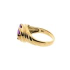 Image 7 of Vintage Gold Ring with Synthetic Purple Gemstone