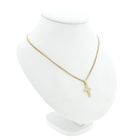 Image 4 of Gold pendant of a cross with zirconia