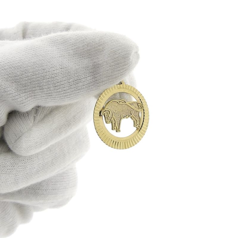 Image 7 of 8 carat zodiac sign pendant; Taurus