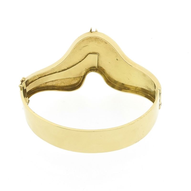 Image 5 of Robust gold slave bracelet.
