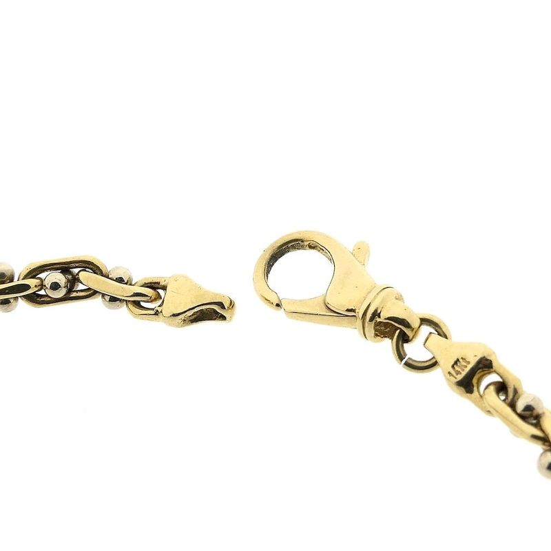 Image 4 of Two-tone gold Monte Carlo link bracelet