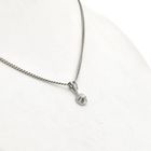 Image 5 of White gold pendant with diamond | 0.04 ct.