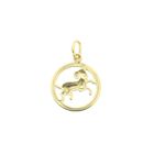 Image 5 of Gold zodiac sign pendant; Aries