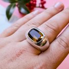 Image 4 of Silver ring with smoky quartz