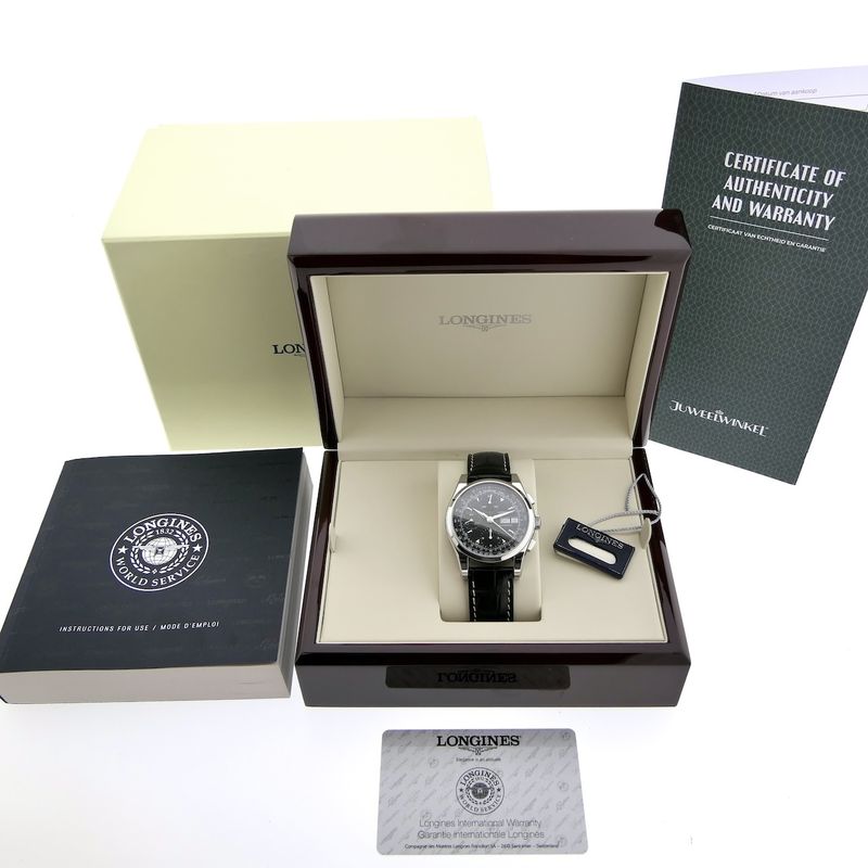 Image 4 of Longines Heritage 1954 Chronograph L2.747.4.52.4; Automatic men's watch