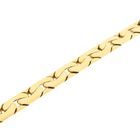 Image 8 of Gold flat Cardano link bracelet | 23 cm