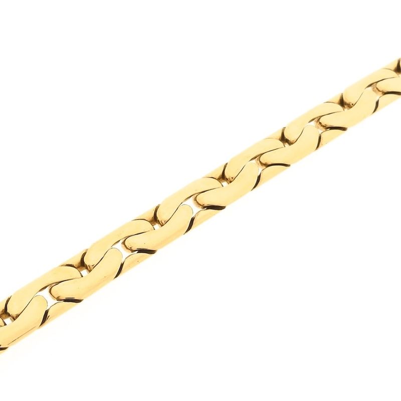 Image 8 of Gold flat Cardano link bracelet | 23 cm