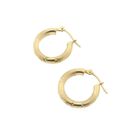 Image 8 of Gold earrings with engravings | Ø 16.2 mm