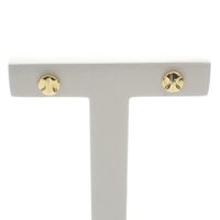 Golden fantasy stud earrings