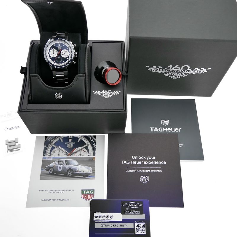Image 18 of TAG Heuer Carrera '160 Years Anniversary' Limited Edition; Chronograph men's watch