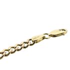 Image 8 of 8K Two-tone gourmet link bracelet with diamond; 0.03 ct. | 21 cm
