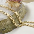 Image 2 of Gold navy/gourmet link bracelet | 19.5 cm