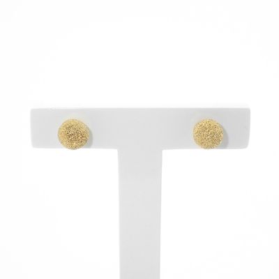 Image 1 of Gold stud earrings with diamond studs