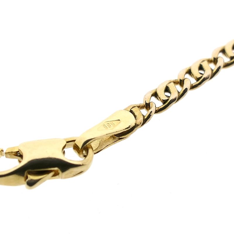 Afbeelding 3 van Gouden valkenoog schakelketting | 47 cm