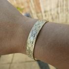 Image 10 of Two-tone gold floral link bracelet