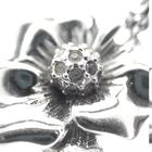 Image 3 of Silver flower pendant; Zirconia