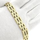 Image 10 of Gold Bismarck link bracelet