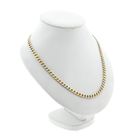 Afbeelding 3 van Tricolor gouden gourmetschakel ketting