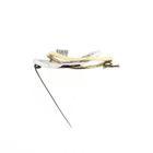 Afbeelding 8 van Bicolor gouden broche met diamanten; 0,06 ct. 