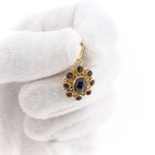 Image 12 of Vintage Gold Pendant with Garnet; 14 Karat