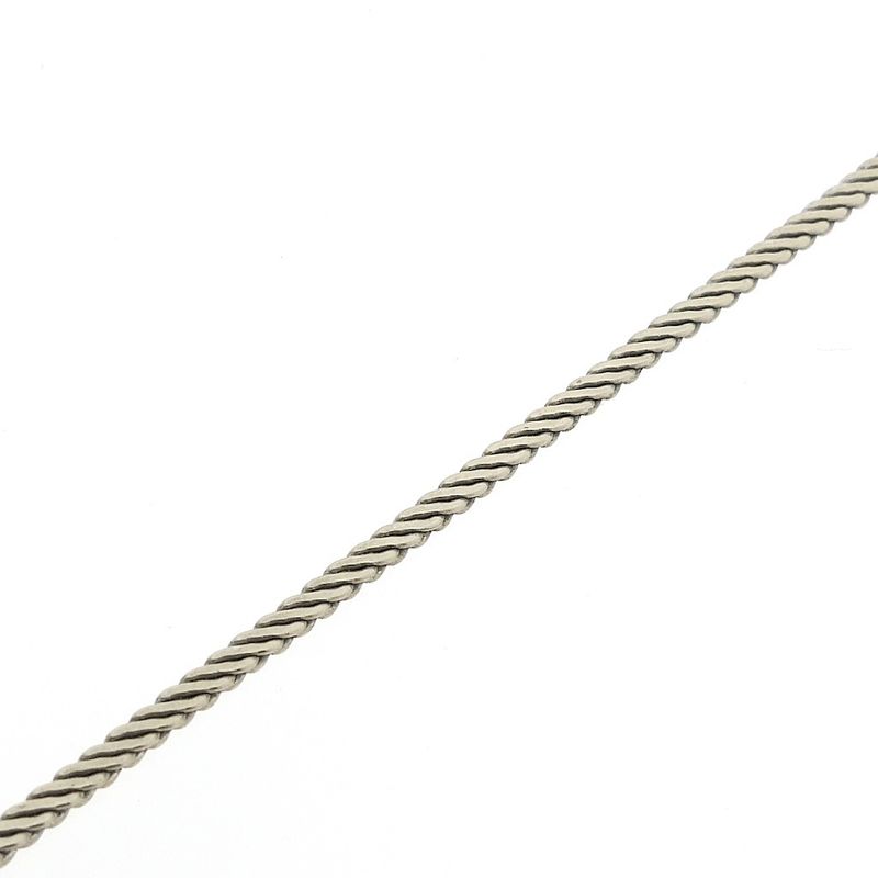 Image 6 of White gold herringbone link chain