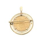 Image 3 of Gold pendant/brooch of a 10-guilder coin; Queen Wilhelmina 1925