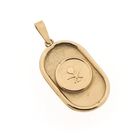 Image 4 of Rose gold pendant with Saudi Arabia emblem