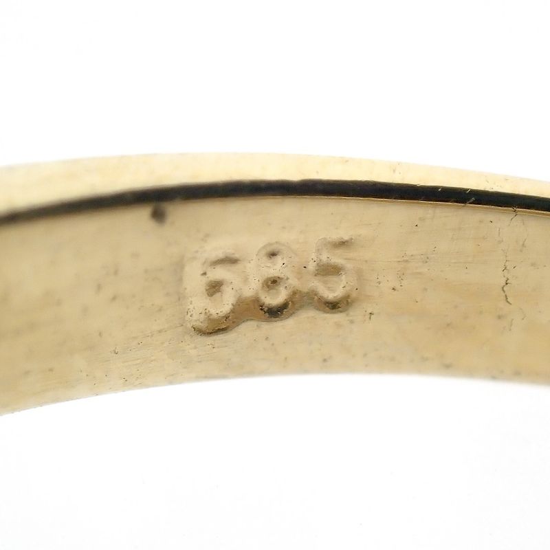 Image 7 of Gold ring with diamonds; 0.01 ct.