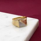 Image 2 of Bicolor Gold Signet Ring