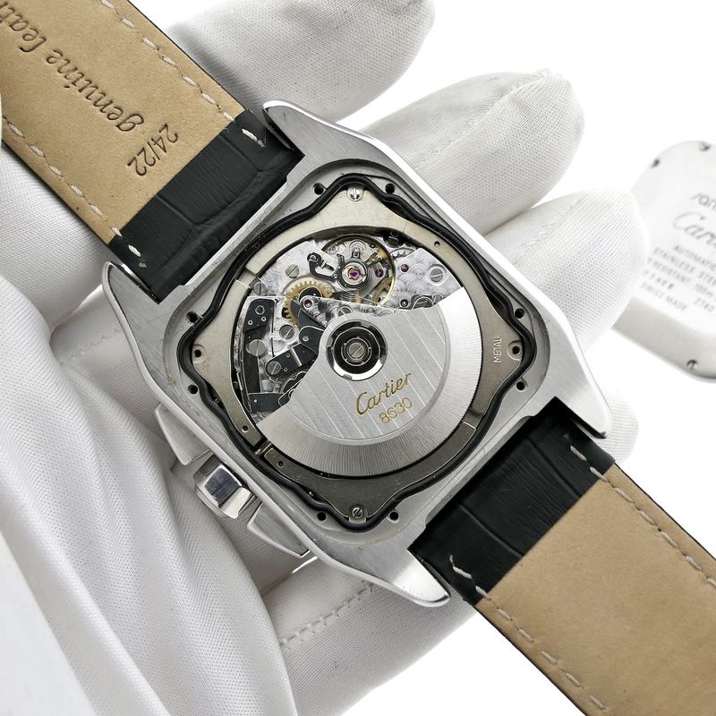 Image 15 of Cartier Santos 100 XL Chronograph 2740; Automatic watch with diamonds