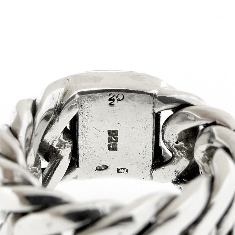 Image 5 of Silver Buddha to Buddha ring | Chain
