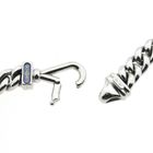 Image 7 of White gold gourmet link chain