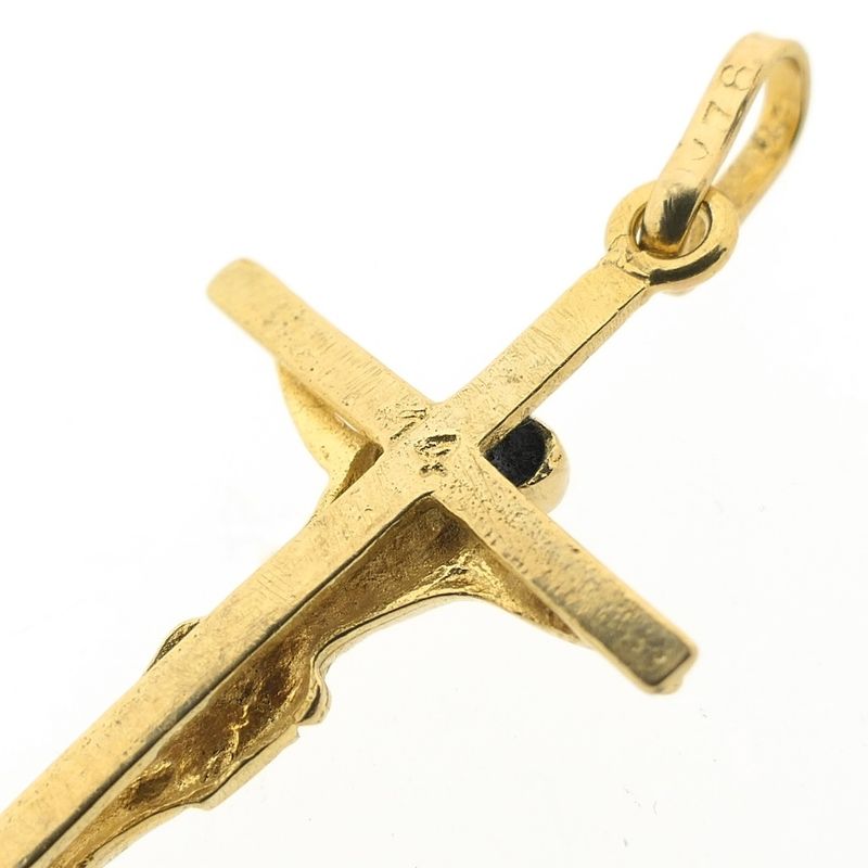 Image 4 of Gold pendant of a cross with corpus