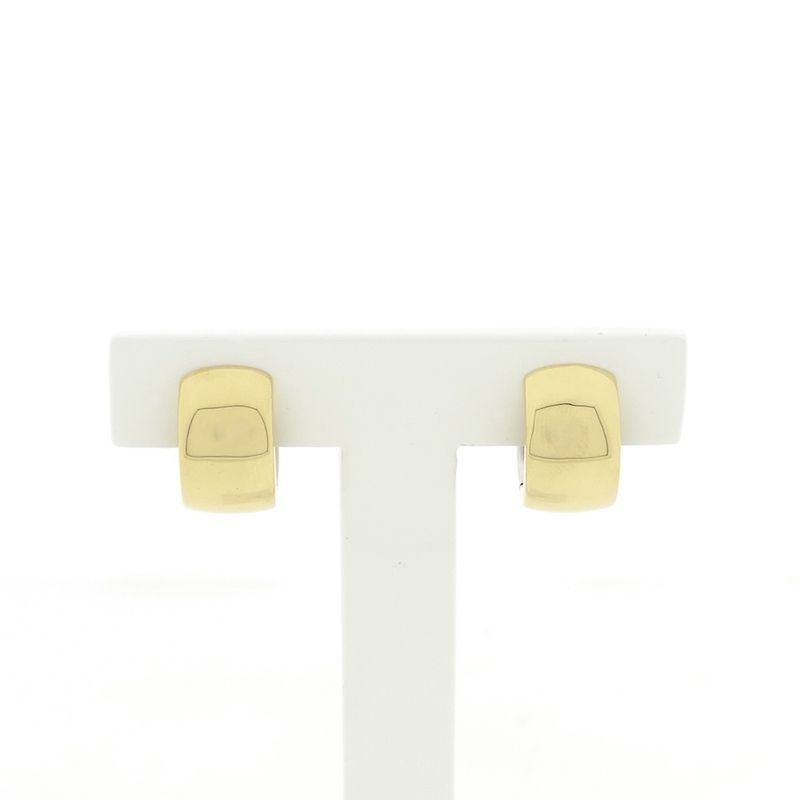 Image 2 of Quinn bicolor gold hoop earrings; Ø 14.0 mm